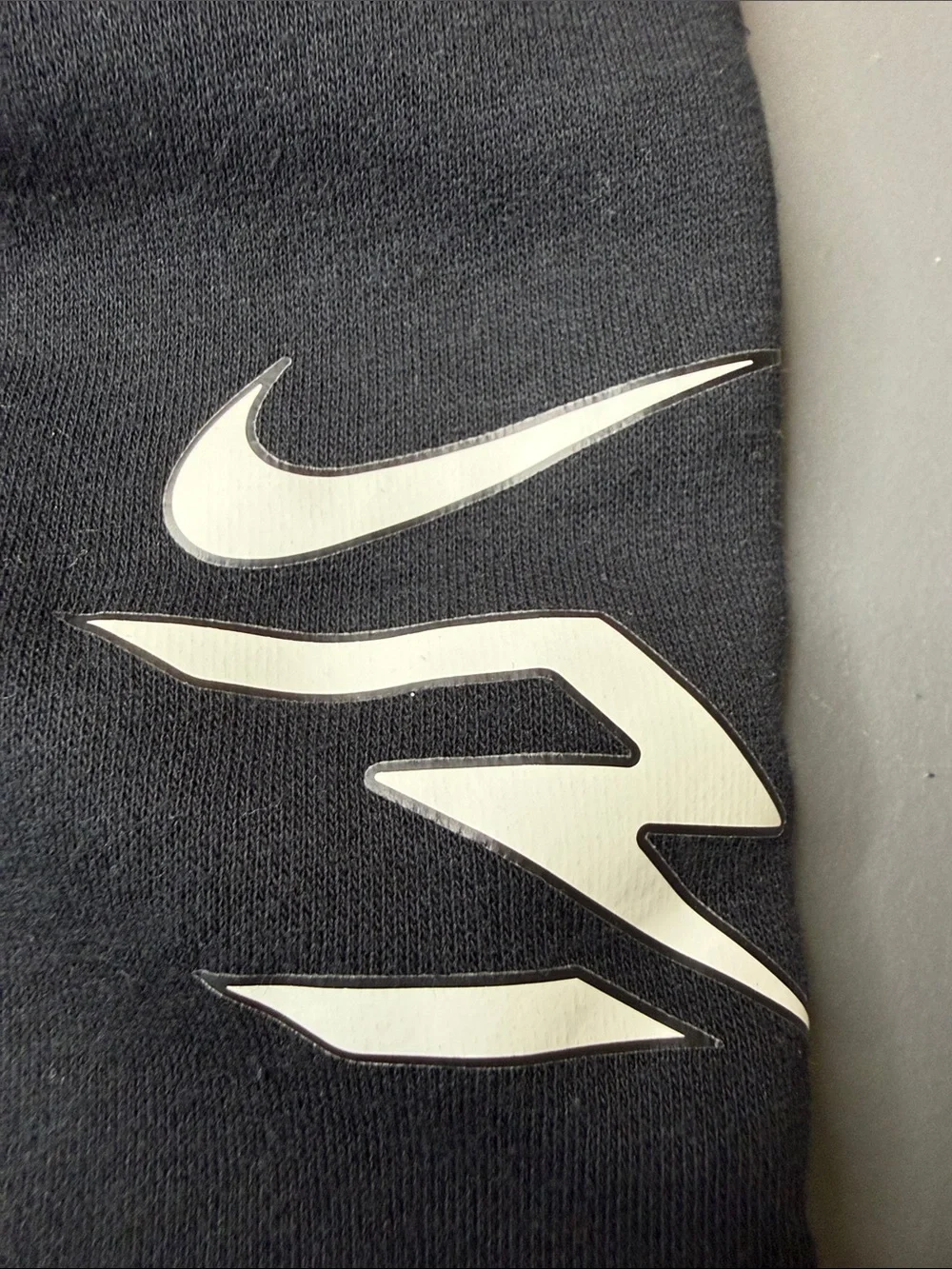 Nike Kid’s Black Sweatpants with White Accents.  Bundle of 2. Size: small